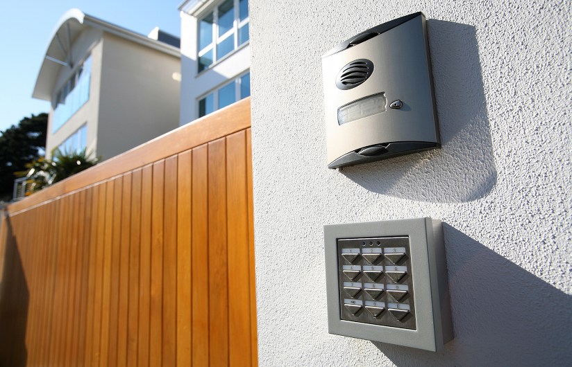 Access control at a modern gate.