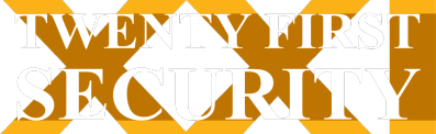 Twenty First Security logo.